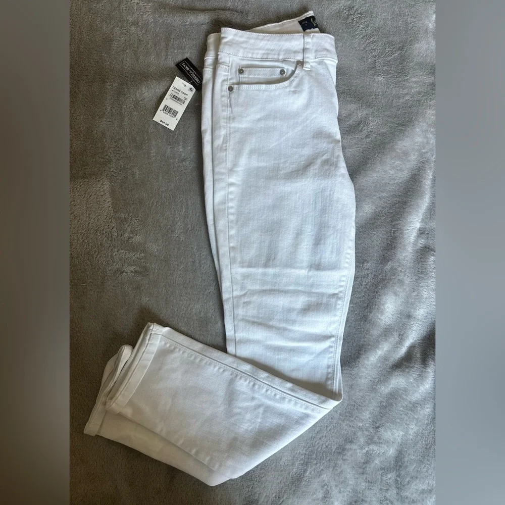 INDIGO REIGN White cropped Jeans Size: 9 - Picture 1 of 4